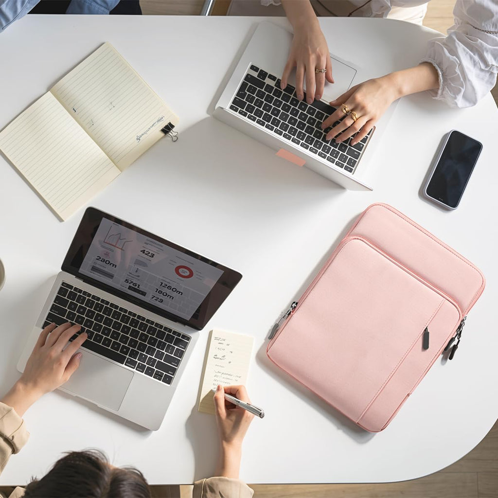 Sleeve Case with Shoulder Strap for Laptop, 13.3-14", Pink | Fit Macbook Neo 13 Inch 2026 Model A3404 with A18 Pro Chip, Carrying Case with Shoulder Strap